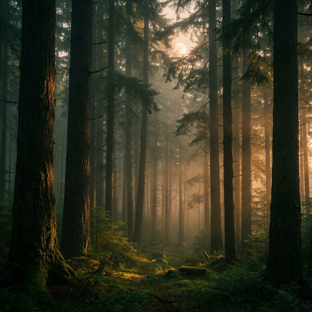 Abstract forest texture